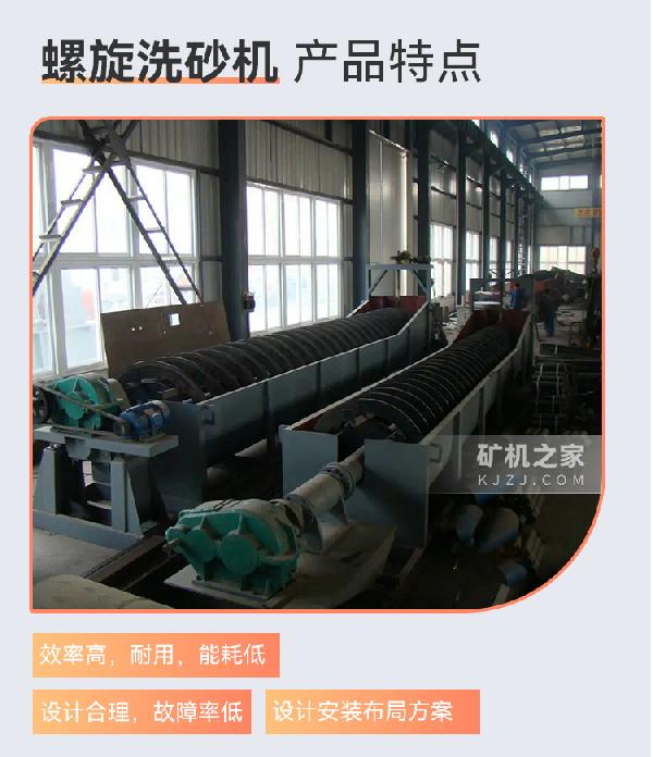 螺旋洗砂机产品特点