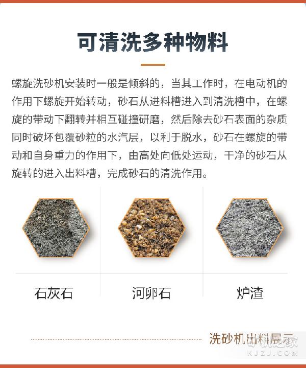 单螺旋洗砂机工作原理