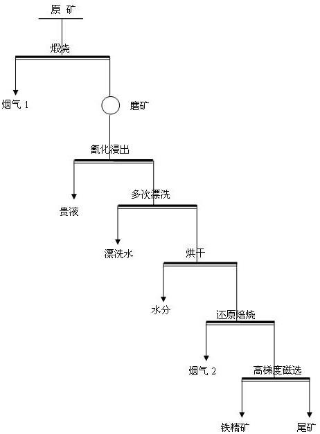 从铁金矿石中综合回收铁金的选矿方法与流程