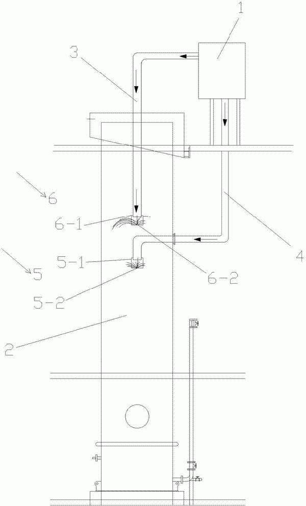 浮选柱进料结构的制作方法