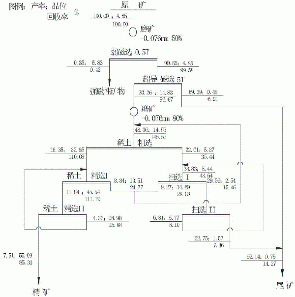 稀土矿的选矿方法与流程