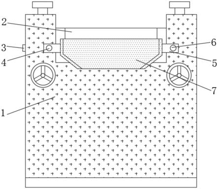导电浆料生产用三辊机的新型挡板结构的制作方法