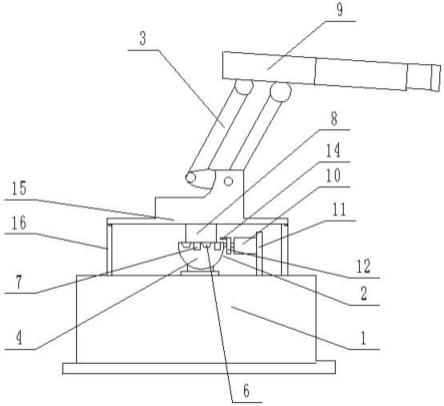 一种履带式钻机水平方位角调整装置的制作方法