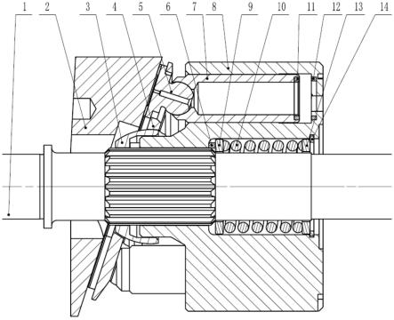 通轴式轴向柱塞泵的柱塞回程结构的制作方法