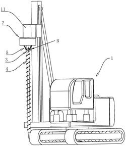 复杂地质CFG桩施工用长螺旋钻机