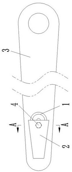 露天矿电铲拉门绳固定装置