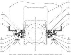 轧机支撑辊轴承座轴向锁定装置