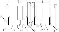 电还原CO2制甲酸盐的三室型电解池装置及其电解方法