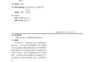 地质孔洞人工物理模型的制备方法