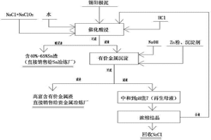 锡阳极泥中有价金属富集工艺