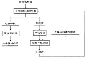 利用各种含镍原料生产电解镍的方法