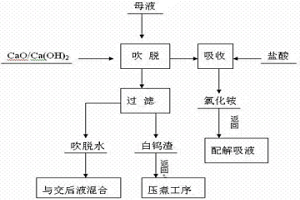 从钨冶炼的仲钨酸铵结晶母液中一步回收钨与氨的方法