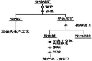 含铀铍矿石的铀铍分离工艺