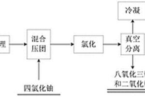 氯化法脱除乏燃料中稀土元素的方法