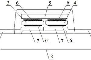 双芯片横向串联型的二极管封装结构和制造方法