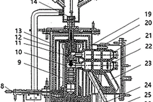 蒸馏残液返回式带塔式多级蒸发器及冷凝器真空蒸馏炉