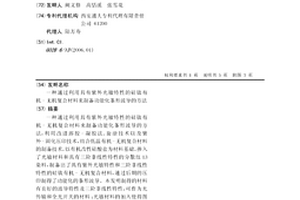 通过利用具有紫外光敏特性的硅钛有机-无机复合材料来制备功能化条形波导的方法