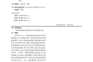 陶瓷增强金属基复合材料的制备方法