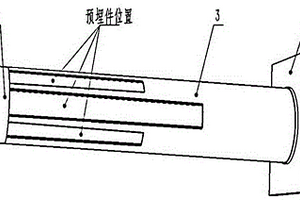 预埋件内嵌的树脂基复合材料灭火弹成型模具