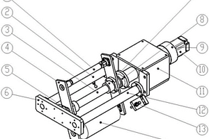用于模切机的双悬臂固定电机式张力摆辊装置
