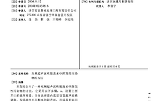 双频超声波吹脱废水中挥发性污染物的方法