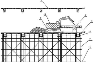 深基坑内支撑平台结构机械闷拆方法及结构