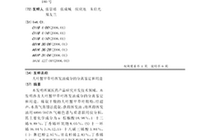 大叶蟹甲草叶挥发油成分的分离鉴定和用途