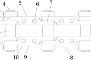 履带式挖掘机轨链结构及其加工方法