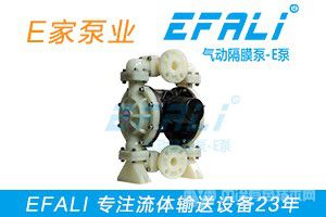 EFALI EP25 锂电池浆料生产中正负极材料输送气动隔膜泵