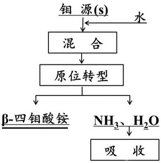 β型四钼酸铵的制备方法