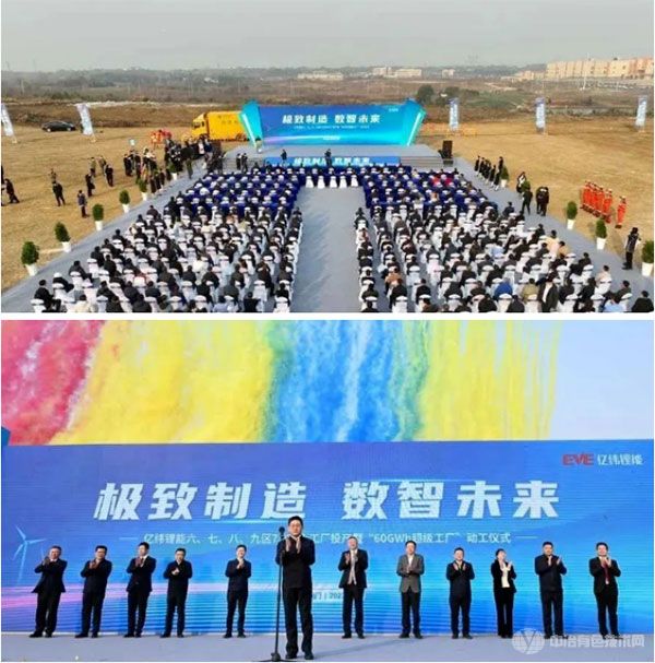 亿纬锂能六七八九区73GWh工厂投产