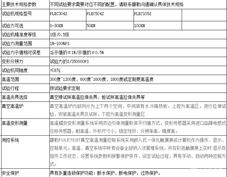 1400度真空高温蠕变持久试验机系统