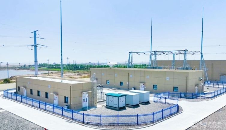 中国能建葛洲坝电力承建的山东东营风电装备测试认证创新基地项目成功并网