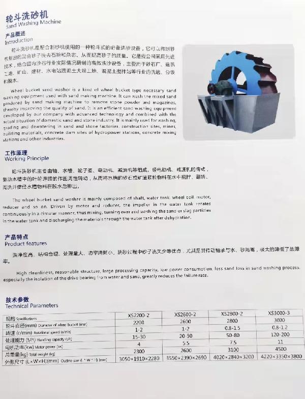 轮斗洗砂机 水力洗矿设备