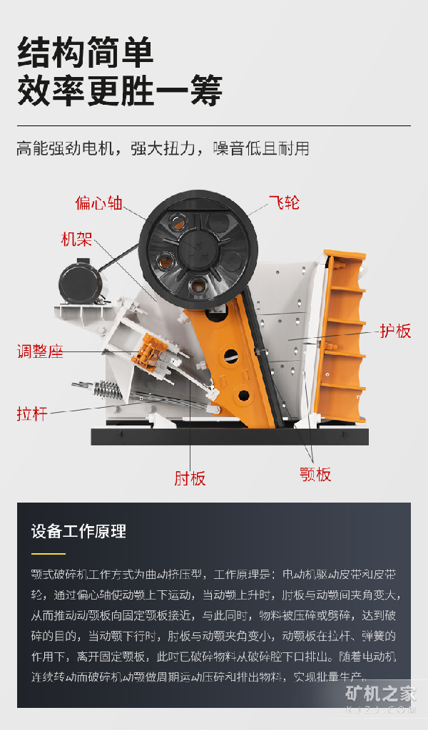 PE500*1500颚式破碎机工作原理