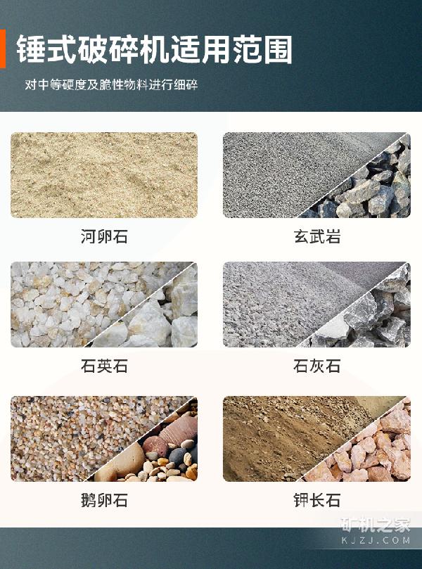 锤式破碎机适用范围