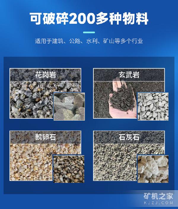 数控立柱制砂机适用物料