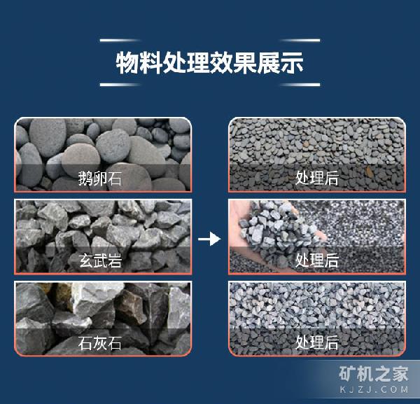 颚式破碎机处理效果
