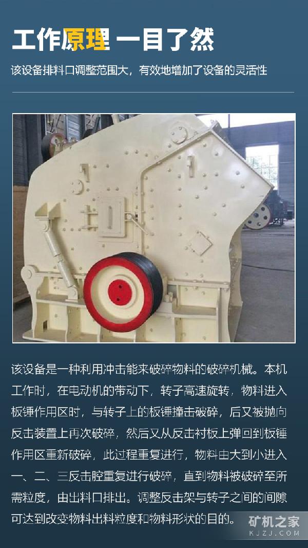反击式碎石机工作原理