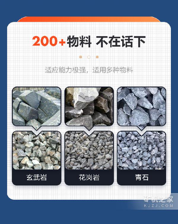 锤式破碎机适用物料