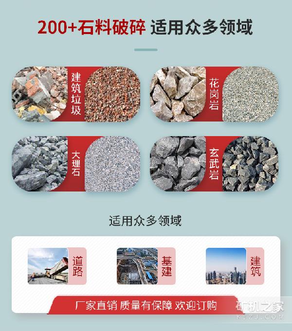 反击式破碎机适用领域