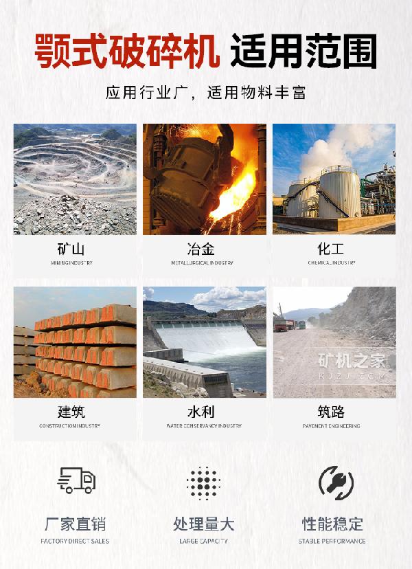 颚式破碎机适用范围