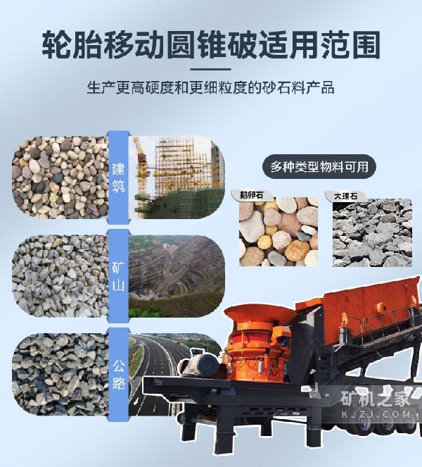 轮胎式移动圆锥破适用范围