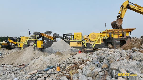 云南圆锥式破碎站 履带移动圆锥式破碎站 厂家直供示例图2
