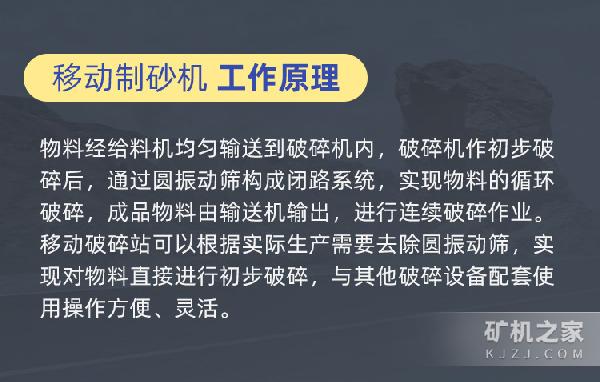 600*600移动制砂机工作原理