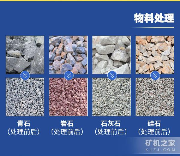 履带式移动破碎筛分站物料处理