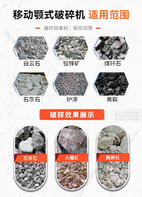 颚式移动破碎机适用范围