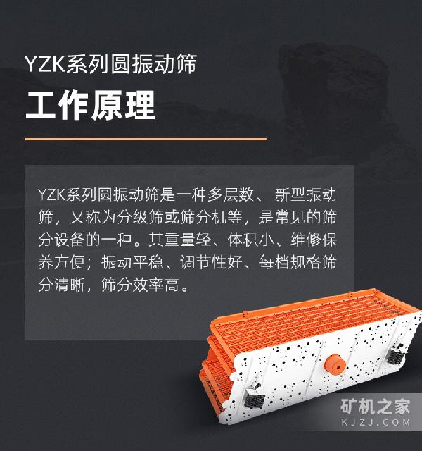 YZK系列圆振动筛工作原理