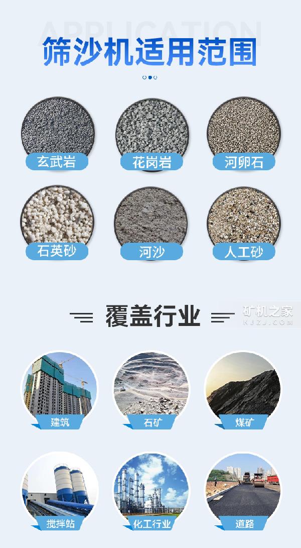 筛沙机适用范围 筛沙机适用范围