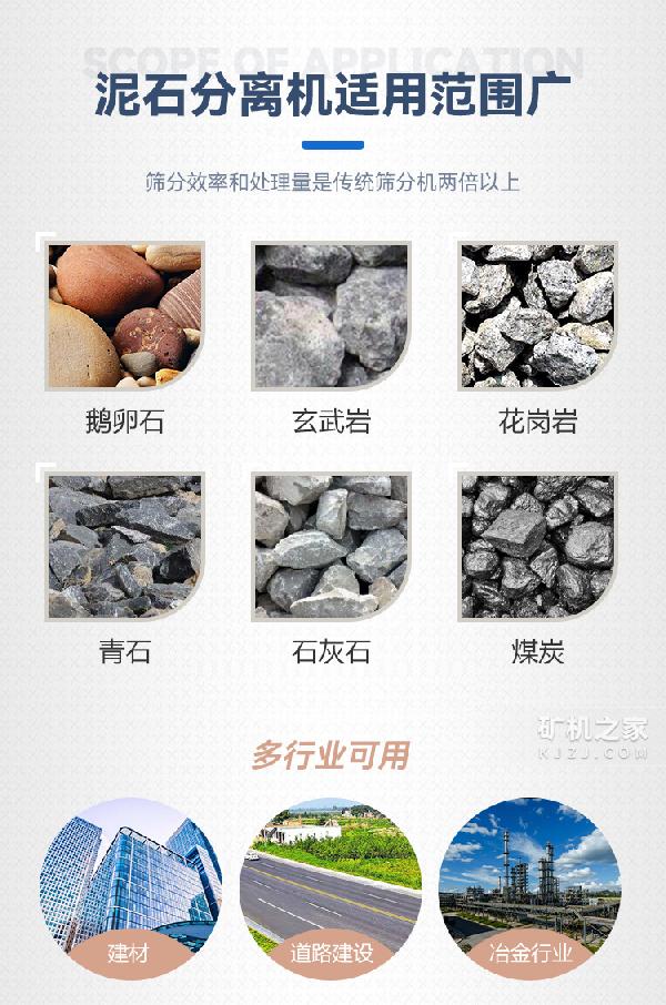 泥石分离机适用范围